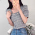 Tweed Double  Breasted Tops